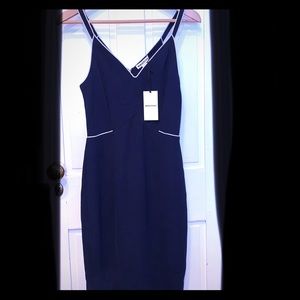 Rare NWT Elegant Navy Blue Whistles Midi Dress